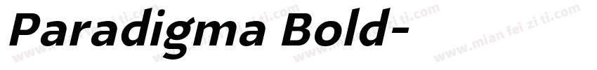 Paradigma Bold字体转换